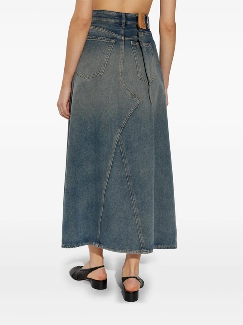 MM6 Maison Margiela distressed effect skirt - Blue - zdjęcie produktu nr 2