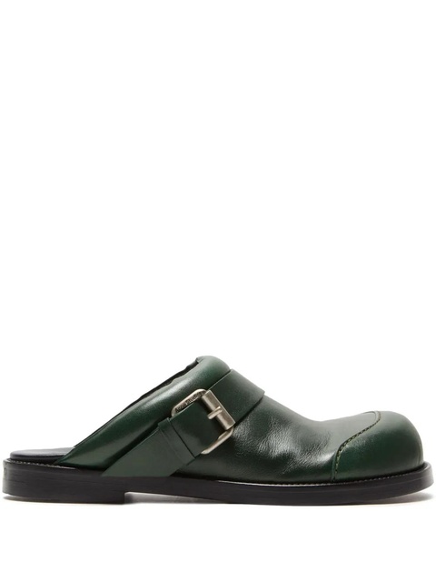 Acne Studios leather mules - Green - zdjęcie produktu nr 1