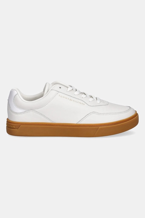 Tommy Hilfiger sneakersy skórzane CASUAL CUPSOLE SNEAKER damskie kolor beżowy FW0FW08689 - zdjęcie produktu nr 2