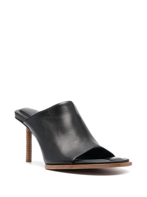 Jacquemus 90mm Les Mules Rond Carré sandals - Black - zdjęcie produktu nr 2