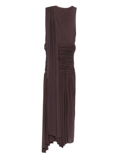 Magda Butrym drop-waist sheer midi dress - Red - zdjęcie produktu nr 1