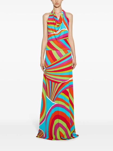 PUCCI Iride-print halterneck top - Pink - zdjęcie produktu nr 1