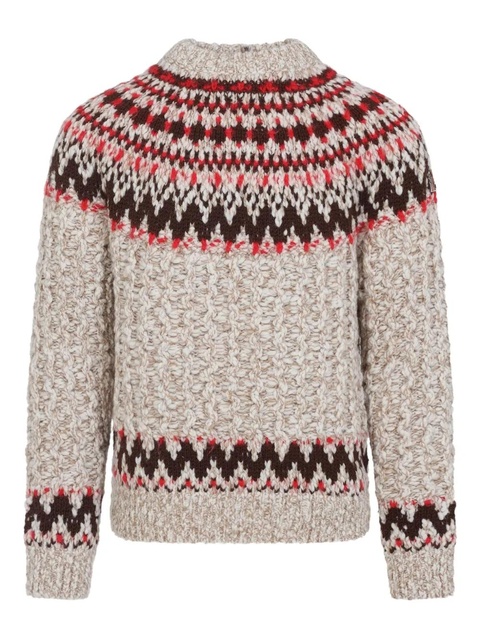 Moncler Grenoble patterned sweater - Neutrals - zdjęcie produktu nr 1