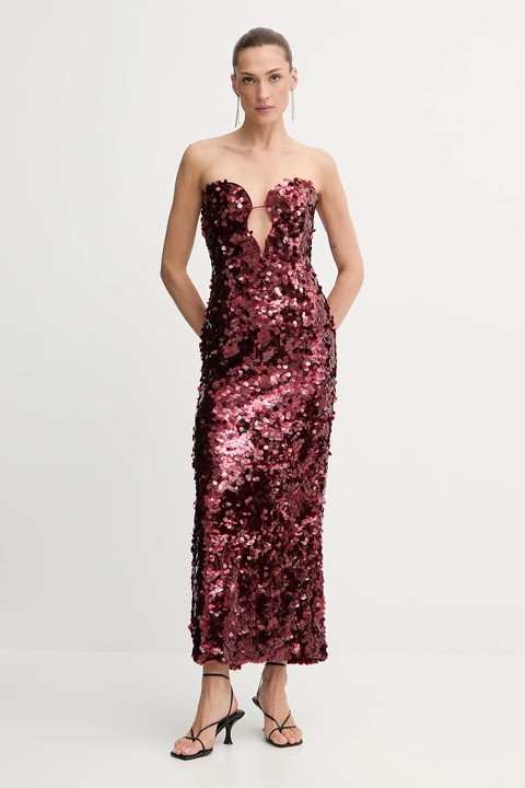 Bardot sukienka kolor czerwony mini rozkloszowana 59946DB1 - zdjęcie produktu nr 1