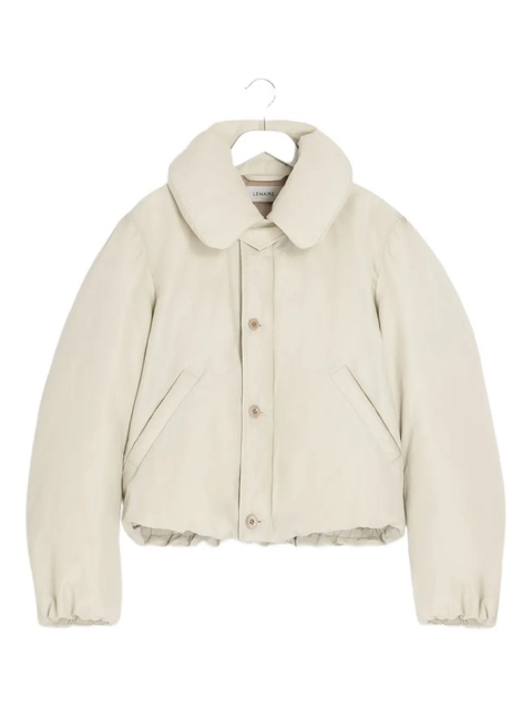 LEMAIRE bubble-collar puffer jacket - Neutrals - zdjęcie produktu nr 1