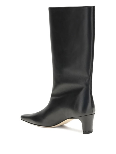 STAUD 55mm mid-calf length leather boots - Black - zdjęcie produktu nr 2