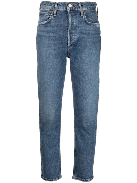 AGOLDE cropped denim jeans - Blue - zdjęcie produktu nr 1
