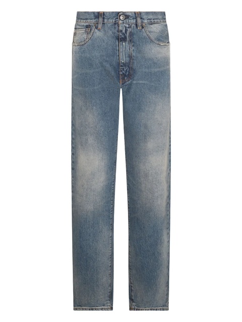 Maison Margiela distressed straight-leg jeans - Blue - zdjęcie produktu nr 1