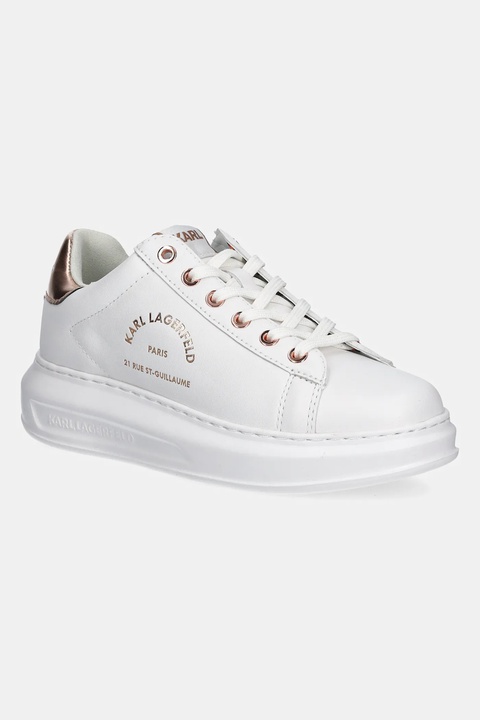 Karl Lagerfeld sneakersy skórzane KAPRI kolor biały KL62538K - zdjęcie produktu nr 1