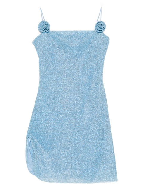 Oséree Oséree rose-embellished dress - Blue - zdjęcie produktu nr 1