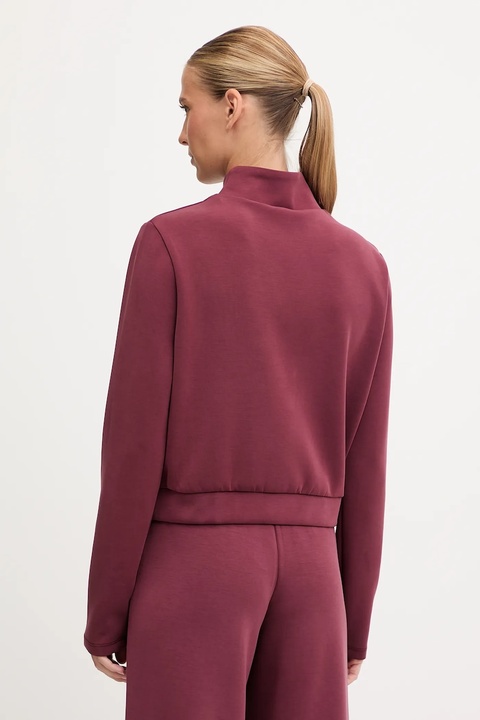 Guess bluza OLYMPE damska kolor bordowy gładka V4YQ05 KCAY2 - zdjęcie produktu nr 2