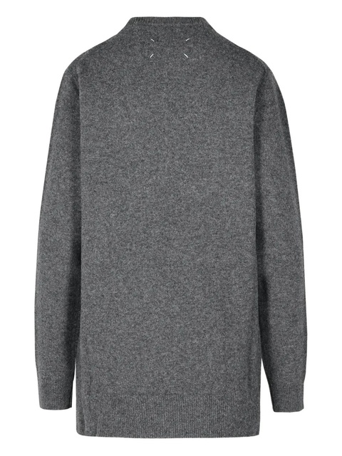 Maison Margiela ribbed crew neck sweater - Grey - zdjęcie produktu nr 2