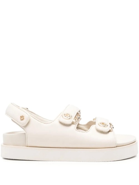 Maje flat leather sandals - Neutrals - zdjęcie produktu nr 1