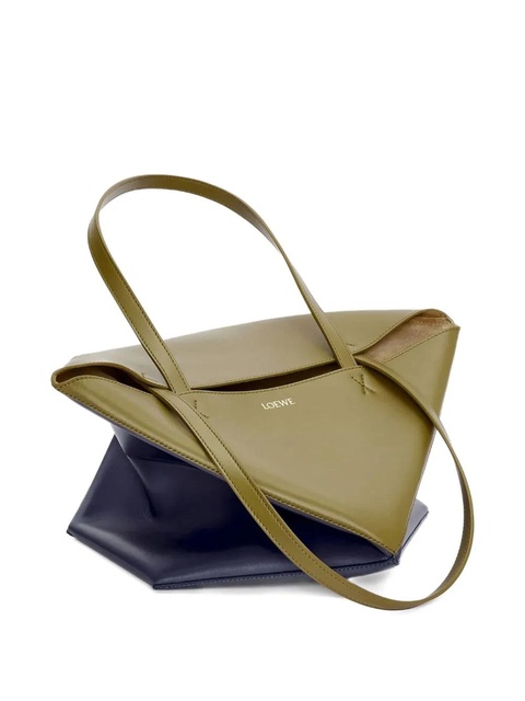 LOEWE Puzzle Fold geometric panelled tote bag - Blue - zdjęcie produktu nr 2