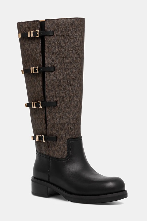 MICHAEL Michael Kors kozaki Darrington damskie kolor brązowy na płaskim obcasie 40F5DTFB7L.292 - zdjęcie produktu nr 1