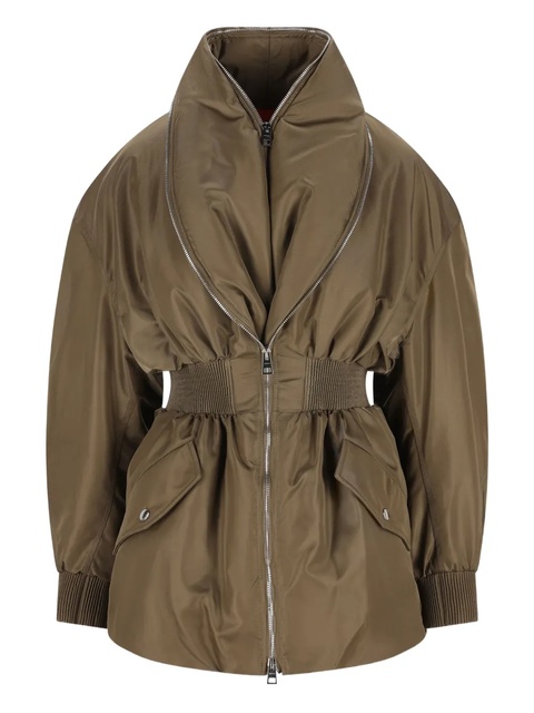 Givenchy shawl-collar elasticated jacket - Green - zdjęcie produktu nr 1