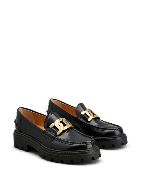 Tod's Gomma Pesante leather loafers - Black - zdjęcie produktu nr 1