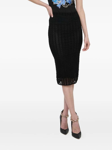 PINKO openwork midi skirt - Black - zdjęcie produktu nr 1