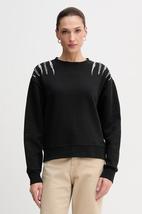 Pepe Jeans bluza damska kolor czarny z aplikacją PL5800024 - zdjęcie produktu nr 1