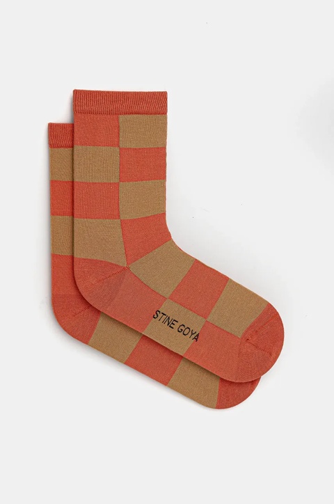 Stine Goya skarpetki damskie kolor pomarańczowy SG-SS25-A011-2288 - zdjęcie produktu nr 1