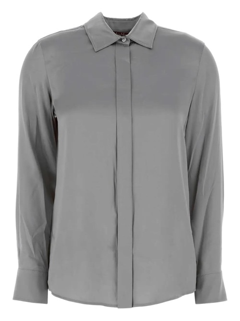 Max Mara Baden silk long-sleeve shirt - Grey - zdjęcie produktu nr 1