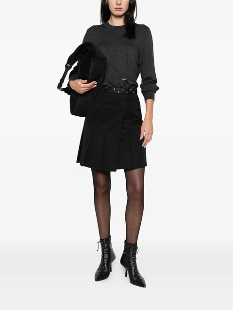 ISABEL MARANT ring-detail crew-neck sweater - Grey - zdjęcie produktu nr 1