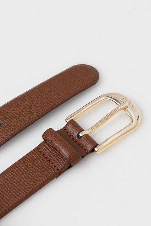 BOSS pasek skórzany damski kolor brązowy 50480651 - zdjęcie produktu nr 2