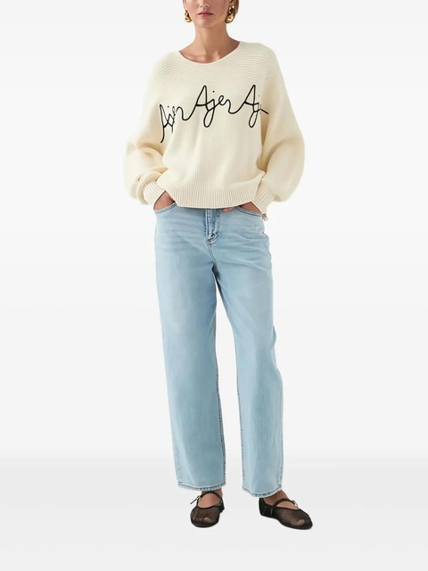 Aje logo-embroidery long-sleeve sweater - Neutrals - zdjęcie produktu nr 1
