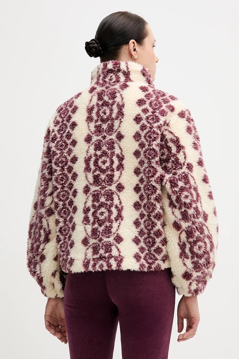 Hoss Intropia bluza polarowa damska kolor beżowy wzorzysta 5452482 - zdjęcie produktu nr 2