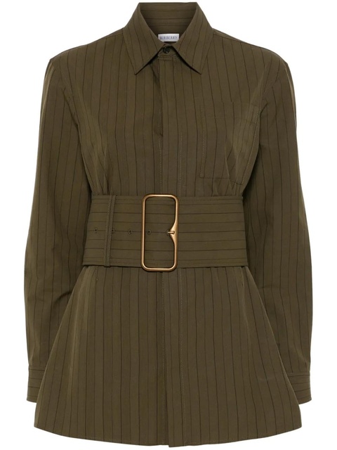 Burberry pinstriped shirt - Green - zdjęcie produktu nr 1