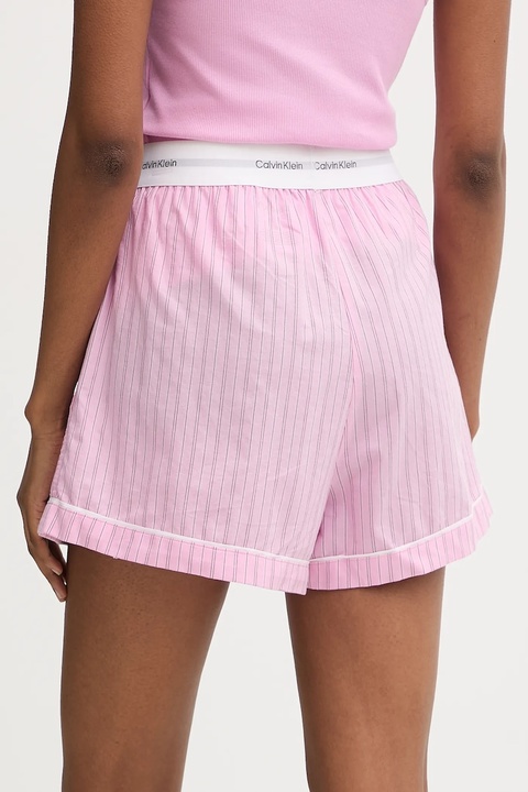 Calvin Klein Underwear szorty piżamowe bawełniane damska kolor fioletowy bawełniana LV00QS7573 - zdjęcie produktu nr 2