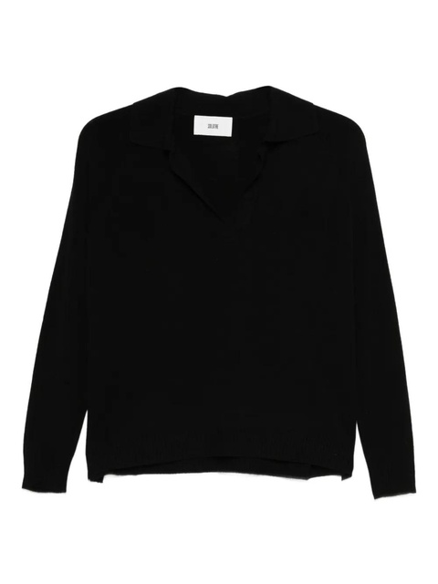 SOLOTRE V-neck sweater - Black - zdjęcie produktu nr 1