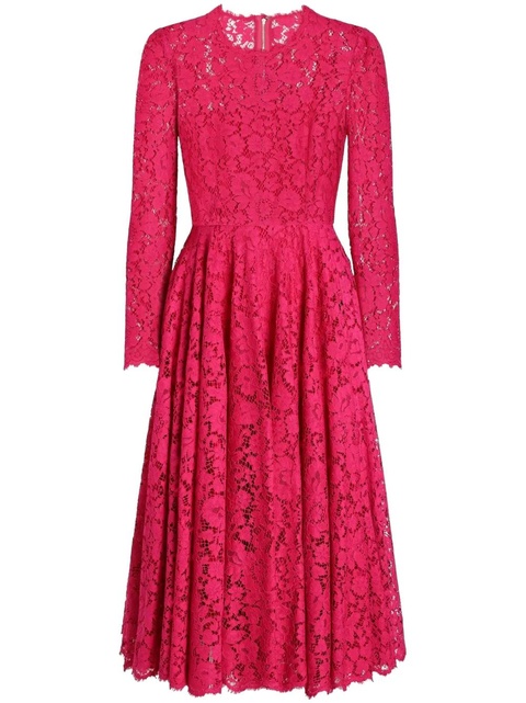 Dolce & Gabbana lace-appliqué dress - Pink - zdjęcie produktu nr 1