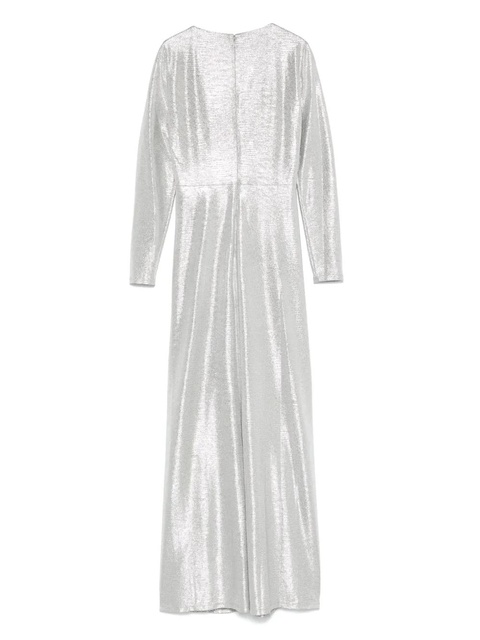 Lauren Ralph Lauren twist-detail gown - Silver - zdjęcie produktu nr 2