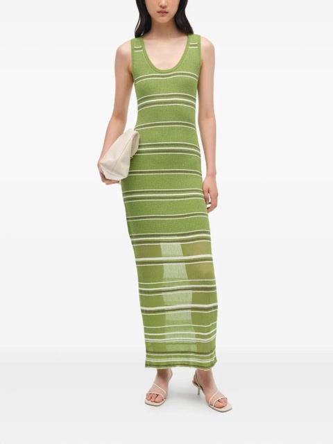 Simkhai Mariana striped knit maxi dress - Green - zdjęcie produktu nr 2