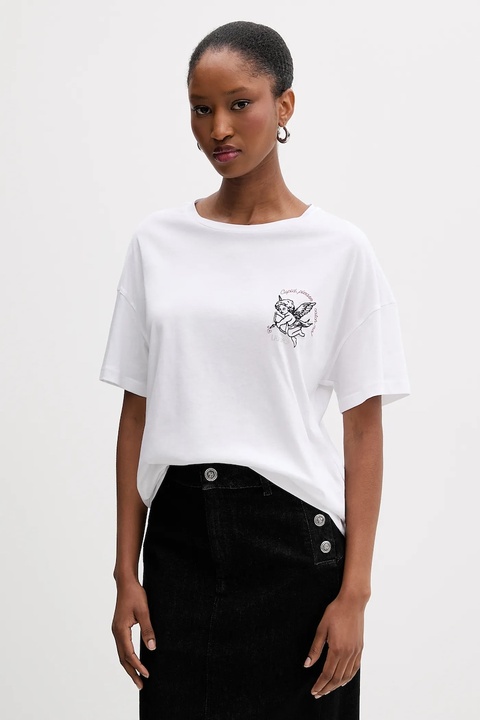 Liu Jo t-shirt bawełniany damski kolor biały MF5416 JS923 - zdjęcie produktu nr 1