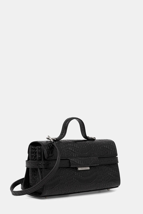 Trussardi torebka skórzana kolor czarny Z363E106202N - zdjęcie produktu nr 2