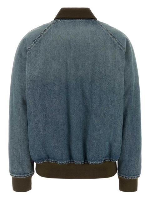 Miu Miu Denim bomber jacket - Blue - zdjęcie produktu nr 2