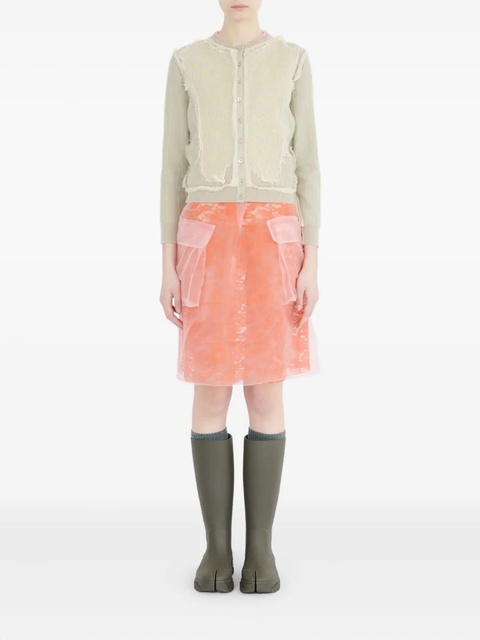 Maison Margiela frayed cardigan - Neutrals - zdjęcie produktu nr 2