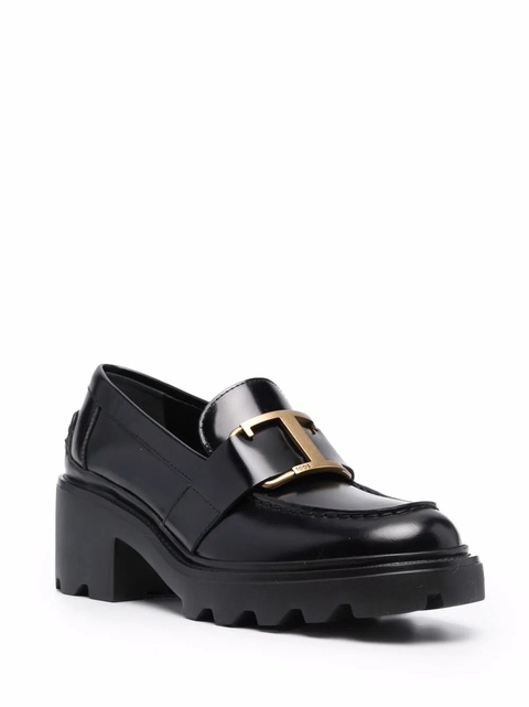 Tod's logo-plaque 60mm loafers - Black - zdjęcie produktu nr 1