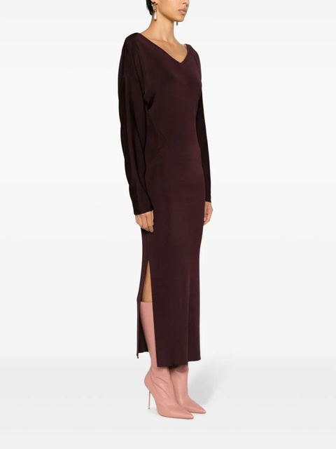 Lanvin V-neck midi dress - Purple - zdjęcie produktu nr 2