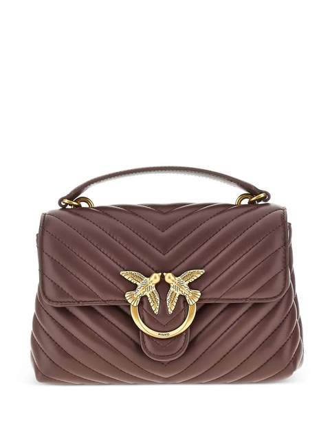 PINKO Classic Love chevron tote bag - Brown - zdjęcie produktu nr 1
