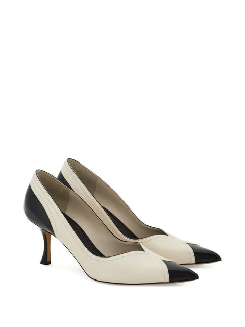 Ferragamo 70mm leather pumps - White - zdjęcie produktu nr 2