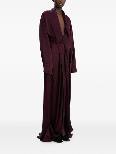 Victoria Beckham wrap-design gown - Red - zdjęcie produktu nr 2
