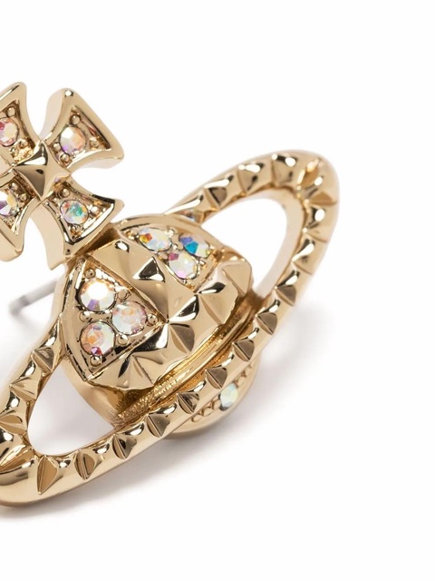 Vivienne Westwood Orb crystal-embellished earrings - Gold - zdjęcie produktu nr 2