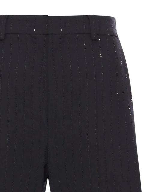 Max Mara crystal-embellished wool shorts - Black - zdjęcie produktu nr 1