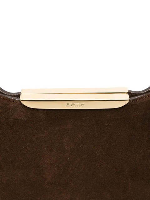 Elleme Gemini suede gold-bar shoulder bag - Brown - zdjęcie produktu nr 2