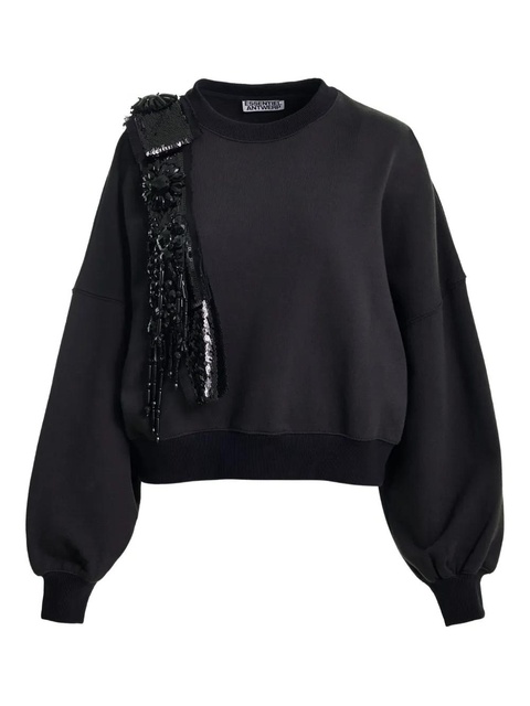 Essentiel Antwerp Ijoux sequin-detail sweatshirt - Black - zdjęcie produktu nr 1