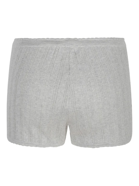 Miu Miu ribbed knit mini shorts - Grey - zdjęcie produktu nr 2