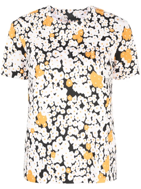 Lanvin Overprinted cotton T-shirt - Neutrals - zdjęcie produktu nr 1